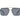 Square Half Frame Retro Brow-Bar Sunglasses